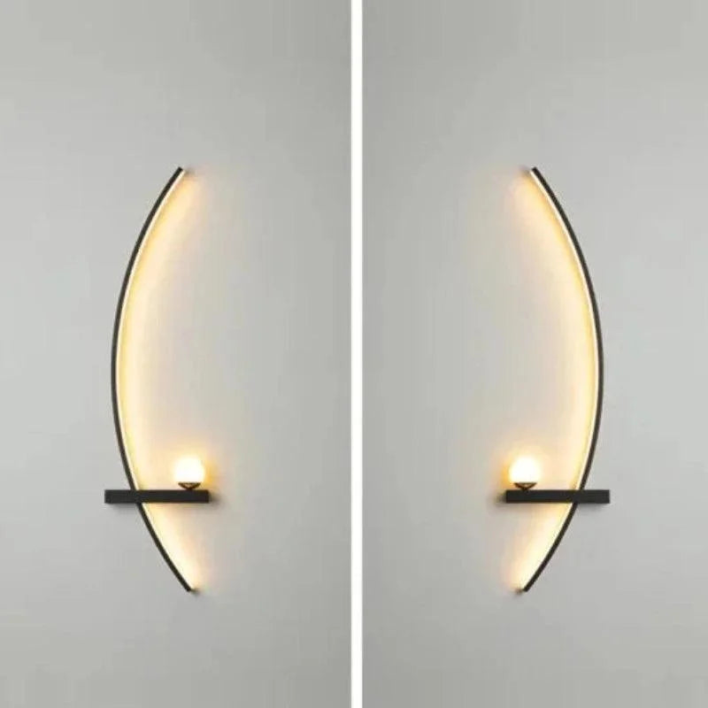Luminária de Parede Led Minimalista Moderna com Controle Remoto Lenogue