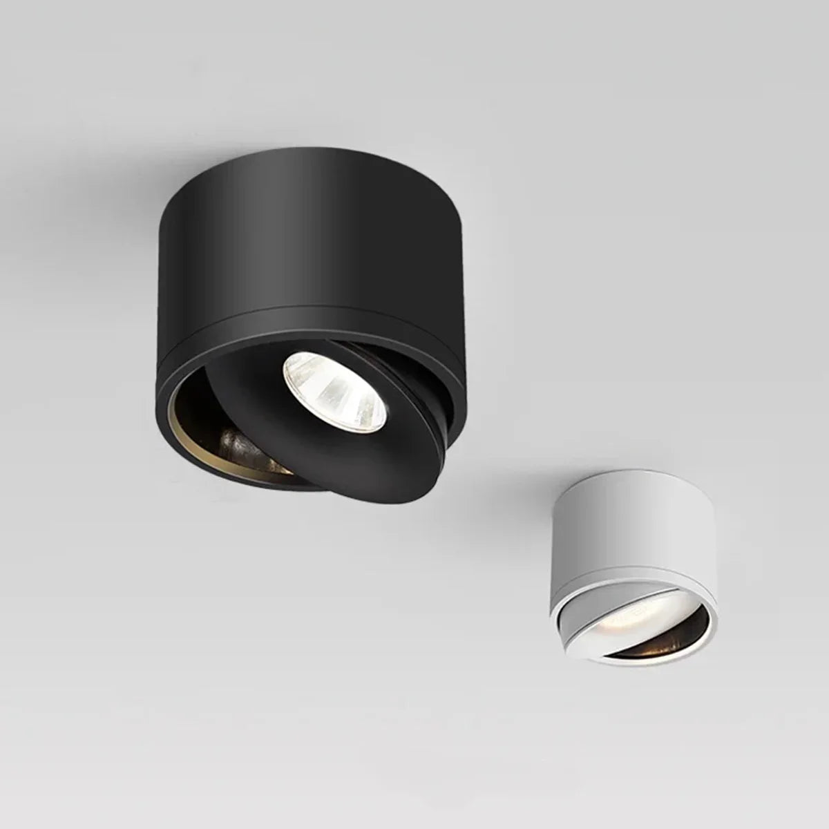 Luminária de Teto Led Rotativa Dimerizável em Alumínio Moderno Lenogue