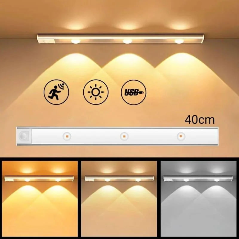 Luminária Led Magnética com Sensor de Movimento e Bateria Lenogue