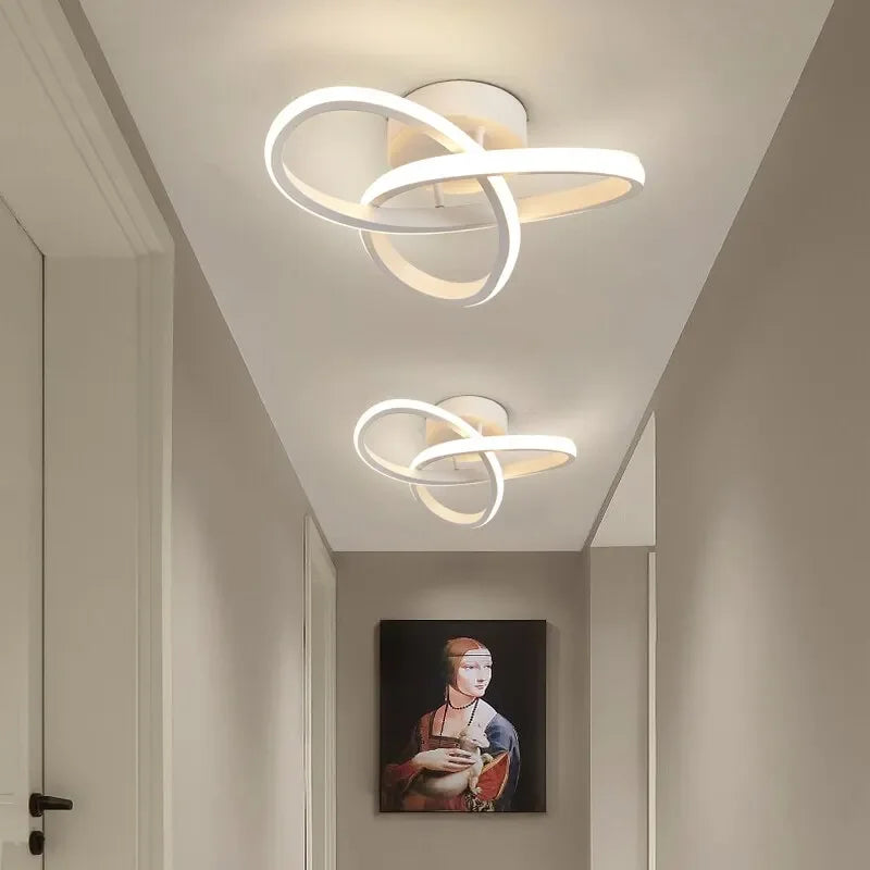 Lustre LED de Teto com 3 Cores para Quarto e Sala de Jantar Lenogue Branco