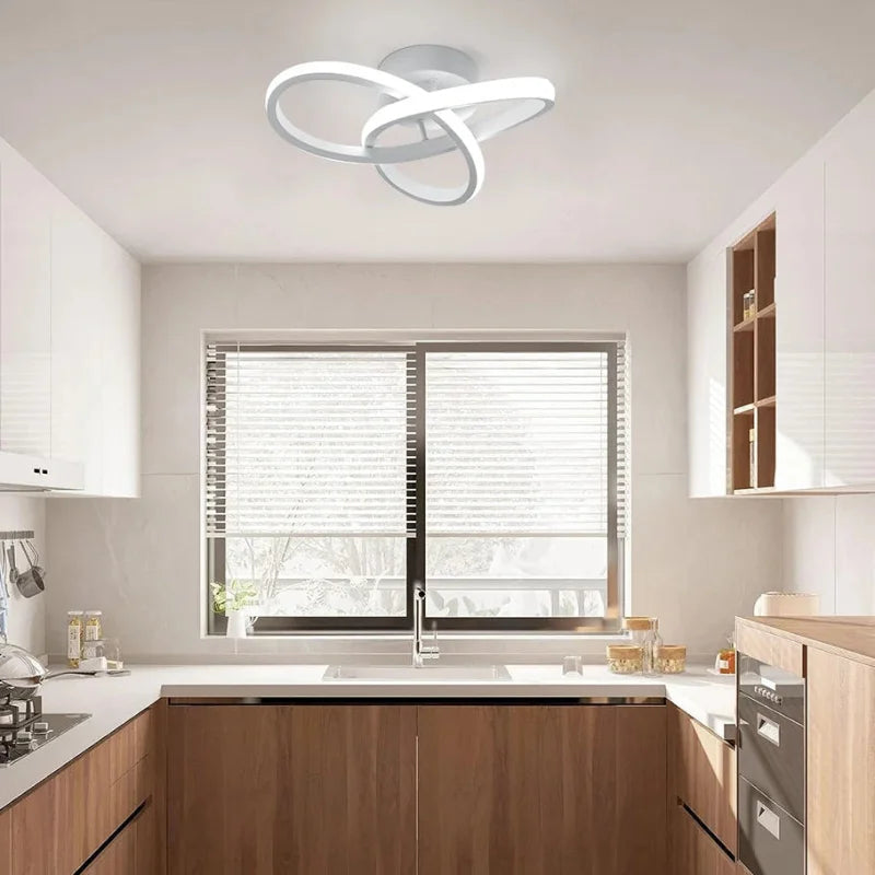 Lustre Led de Teto com 3 Cores para Quarto e Sala Jantar Lenogue