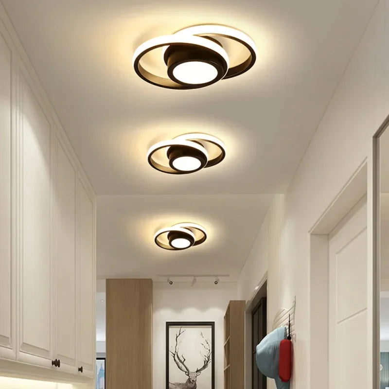Lustre Led de Teto Moderno com 3 Cores para Quarto e Sala Lenogue