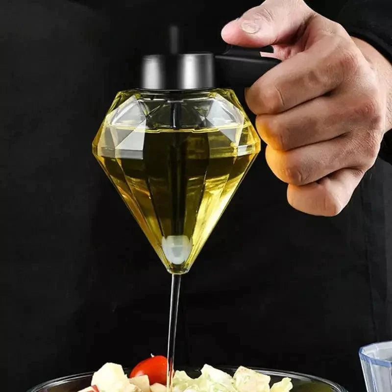 Meleira de Vidro Dispenser para Mel com Base Aço Inox Lenogue Transparente