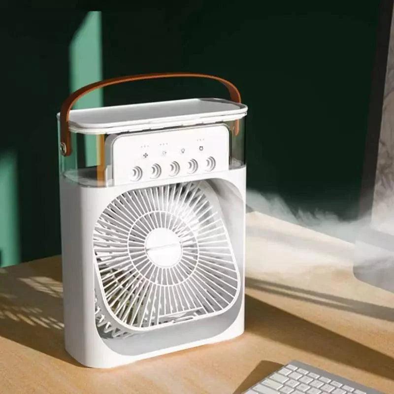 Mini Ar Condicionado Ventilador de Mesa Umidificador Lenogue