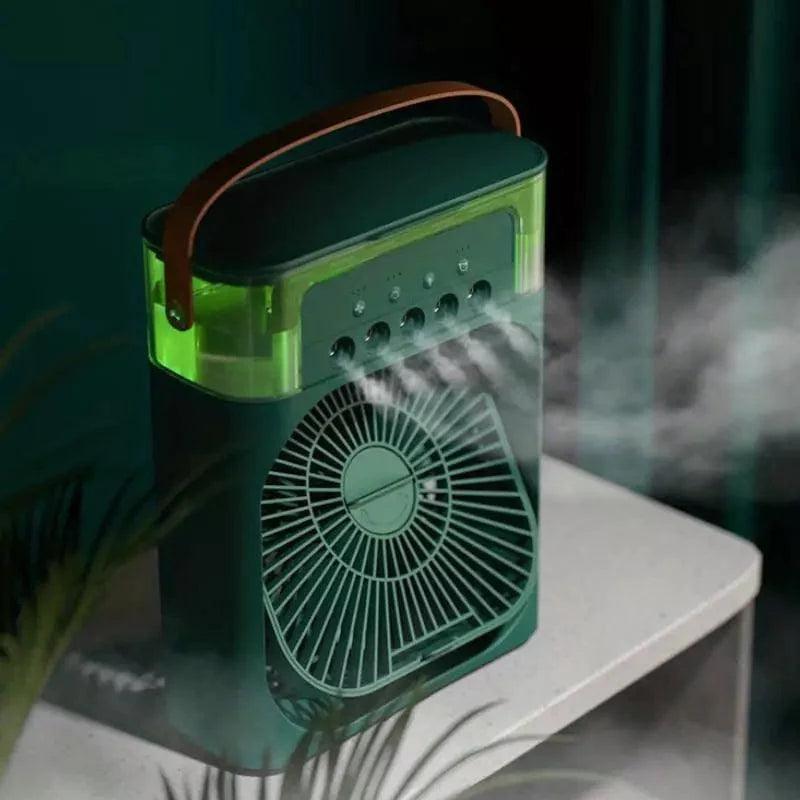 Mini Ar Condicionado Ventilador de Mesa Umidificador Lenogue