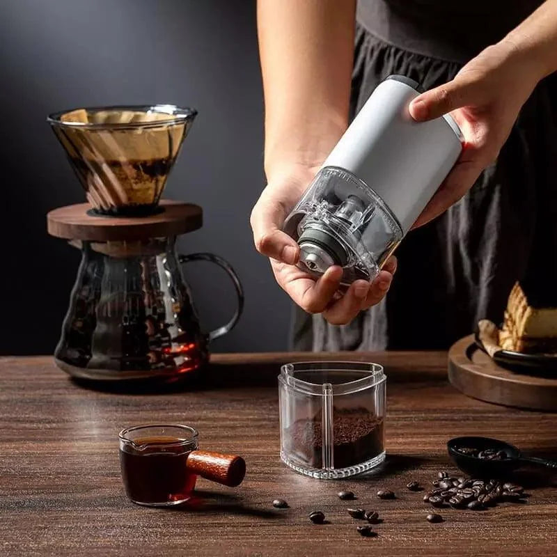 Moedor de Café e Grãos Elétrico Portátil Recarga Usb Lenogue