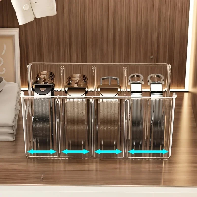 Organizador de Cintos Suspenso Transparente Antipoeira Lenogue