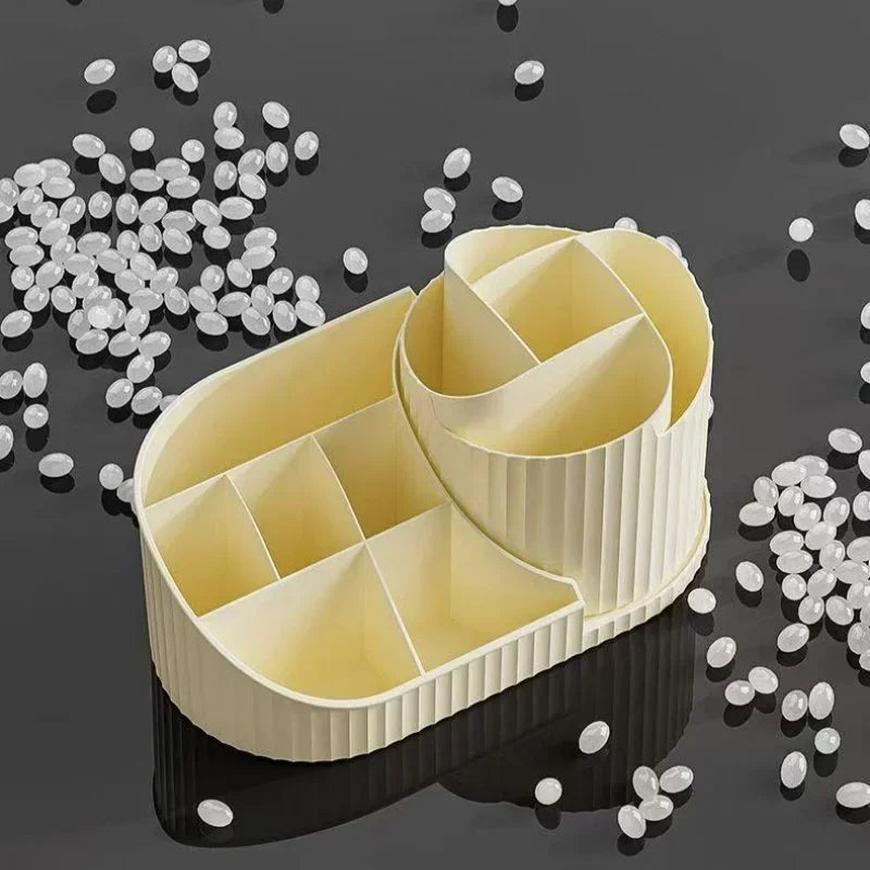 Organizador de Maquiagem Giratório Suporte Pincéis Lenogue