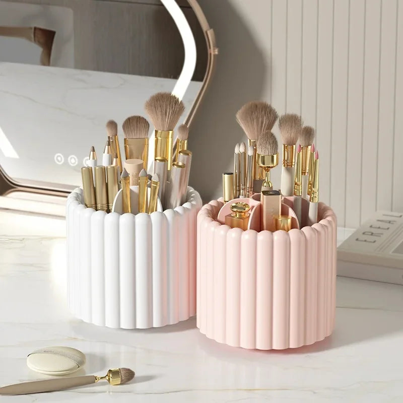 Organizador de Pincéis Giratório Antipoeira com Divisórias Lenogue