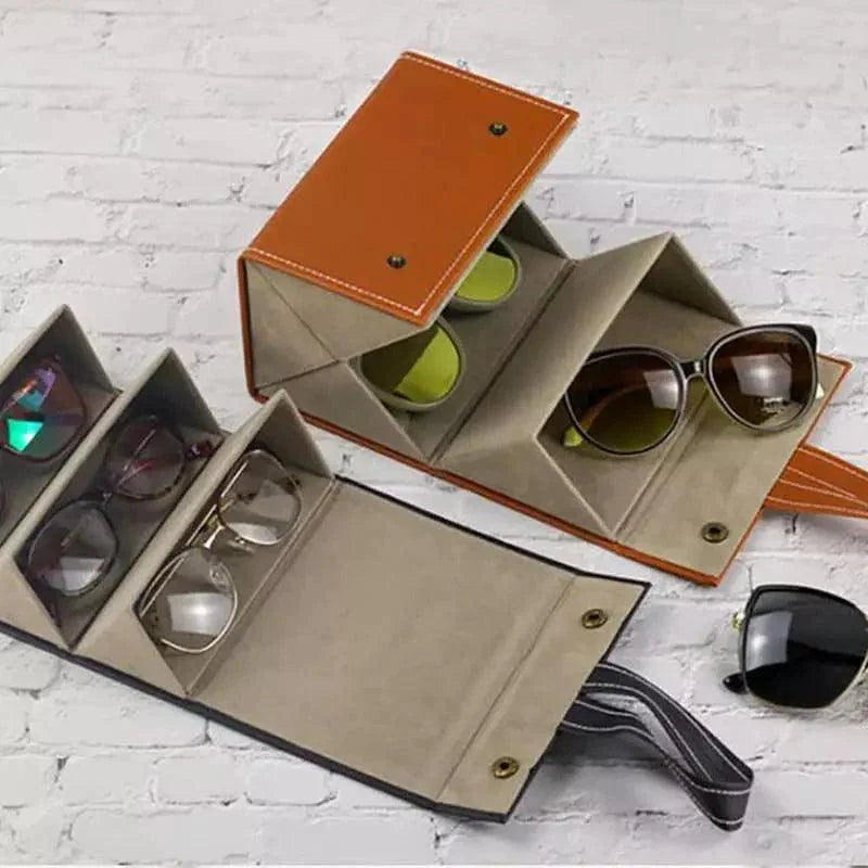 Organizador Porta óculos com 6 Divisórias e Interior Acolchoado Lenogue