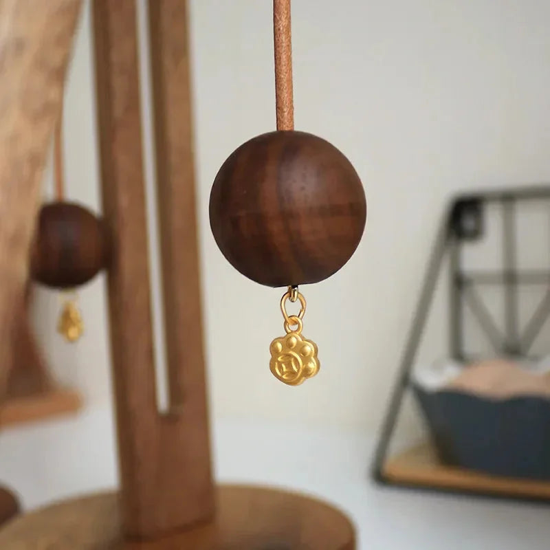 Porta Papel Toalha de Madeira com Base Antiderrapante e Impermeável Lenogue Marrom