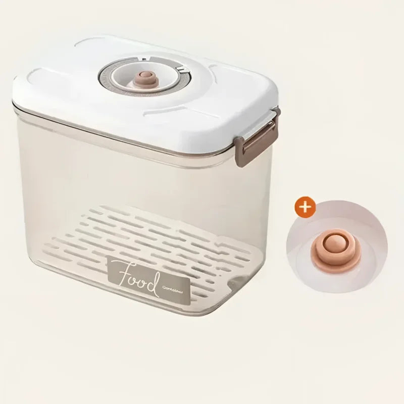 Pote Hermético com Tampa e Selador a Vácuo para Alimentos Lenogue 4600ml (sem Selador) - 1 Peça