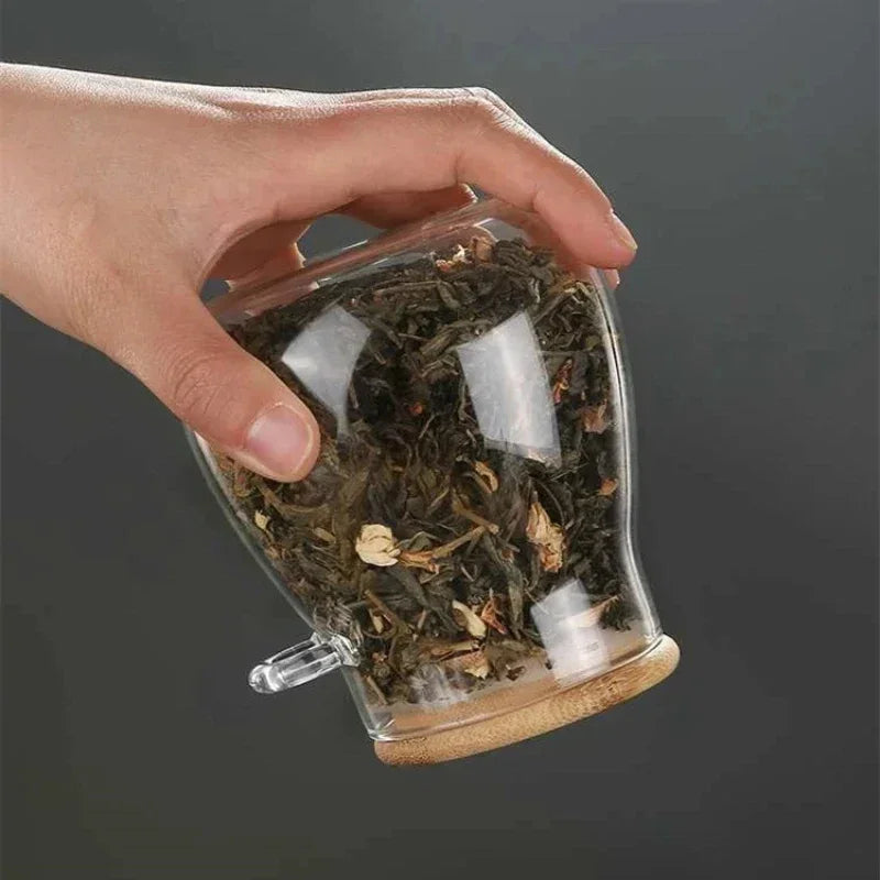 Pote Hermético de Vidro com Tampa Vedada para Café e Açúcar Lenogue