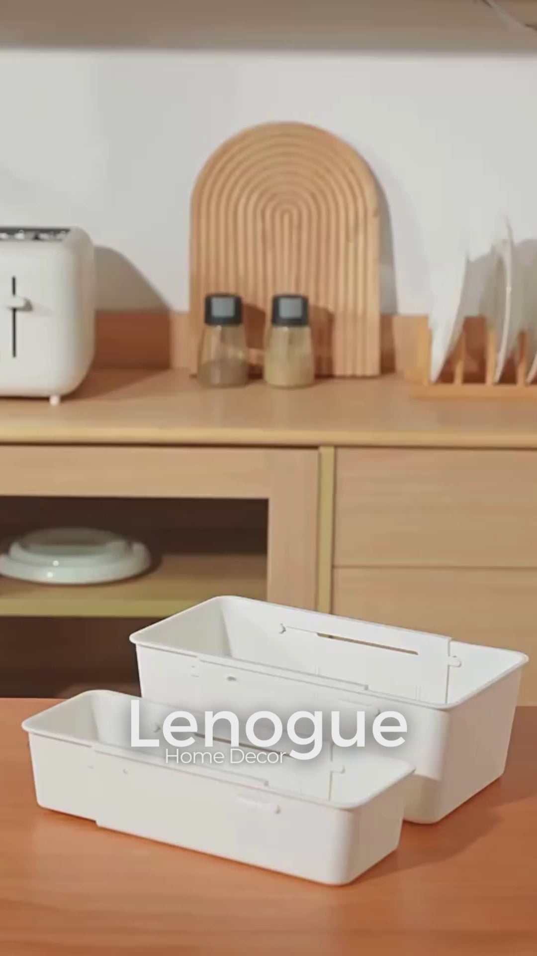 Organizador Multiuso Retrátil para Gaveta Cozinha e Escritório Lenogue