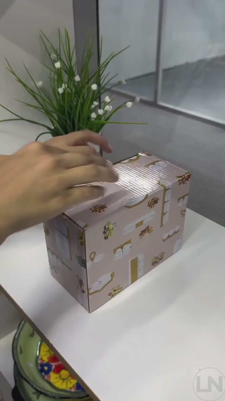 Prato de Madeira para Servir Manteiga e Queijo com Tampa de Vidro Lenogue