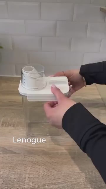 Organizador Porta Sabão e Cereais Hermético com Dosador Lenogue