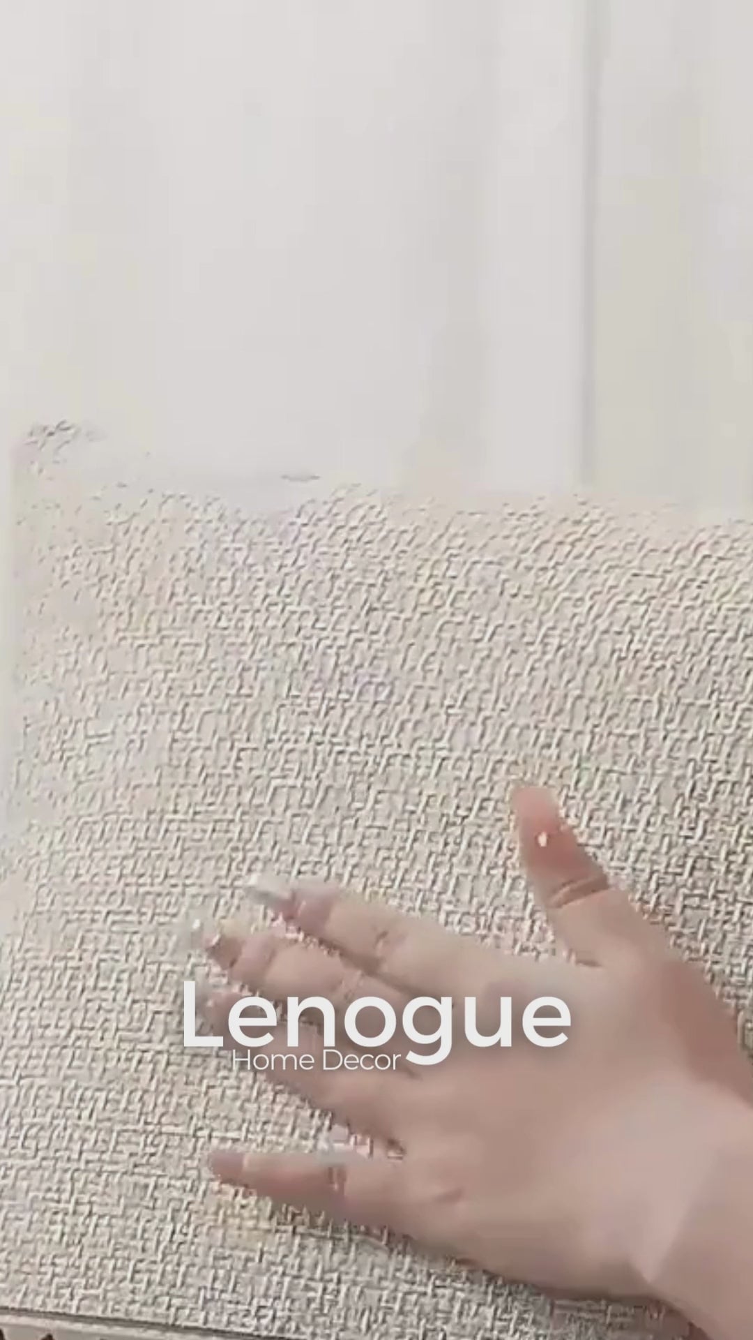 Capa para Sofá Algodão e Linho Antiderrapante Design Minimalista Caqui Lenogue