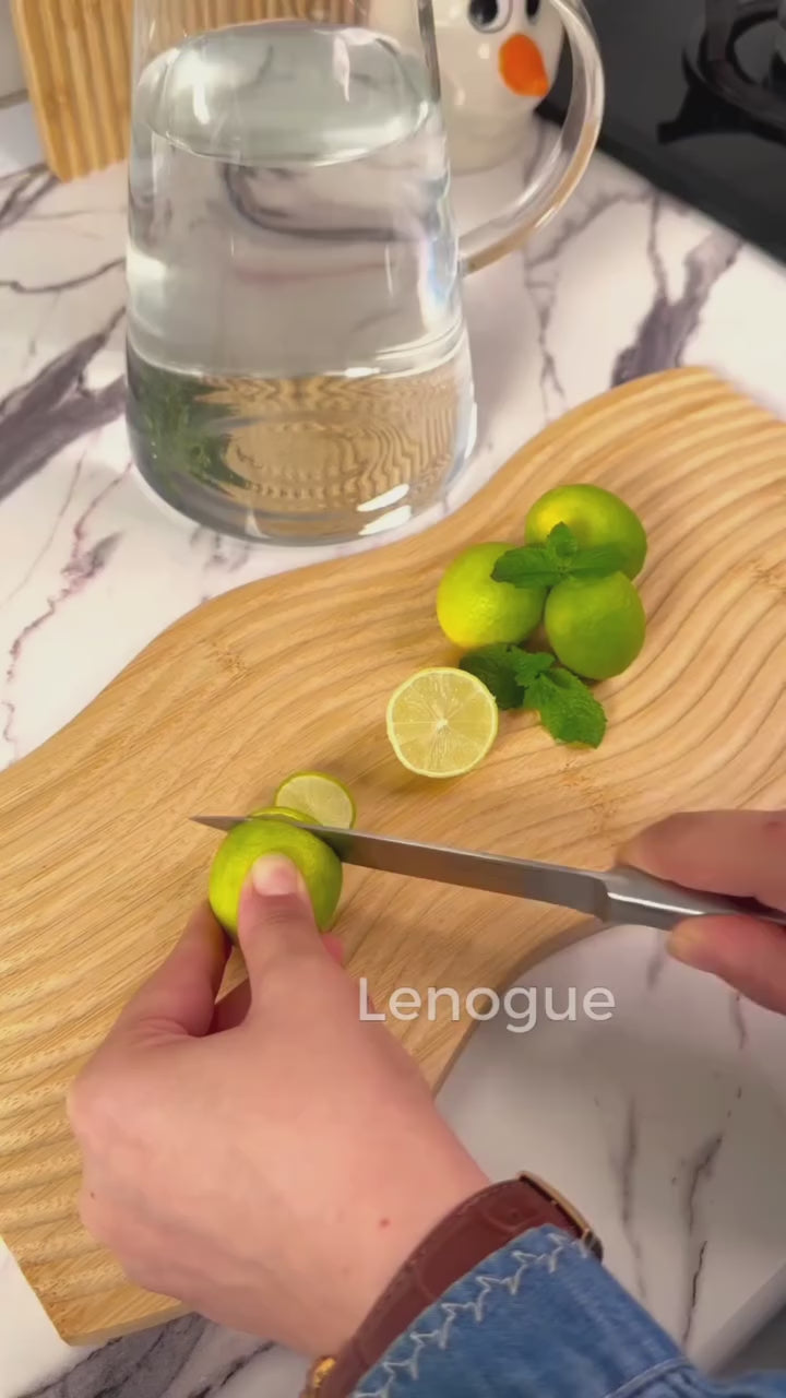 Jarra de Vidro Borossilicato com Tampa para Bebidas 2L Lenogue