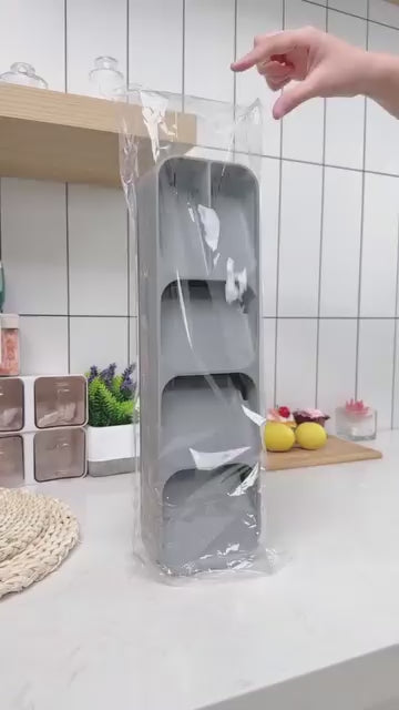 Organizador de Talheres Compartimentado para Colheres e Garfos Lenogue