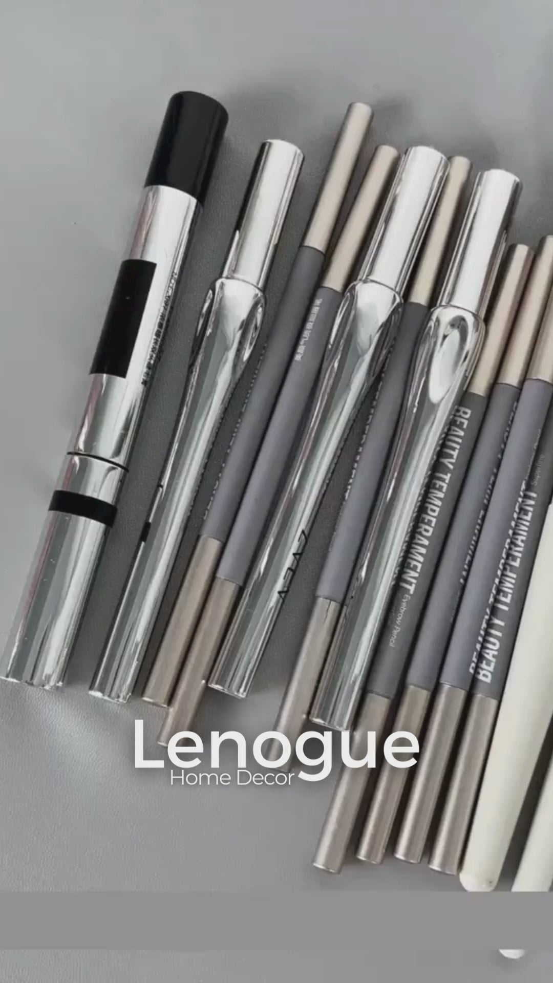 Organizador de Maquiagem Giratório Suporte de Pincéis Lenogue