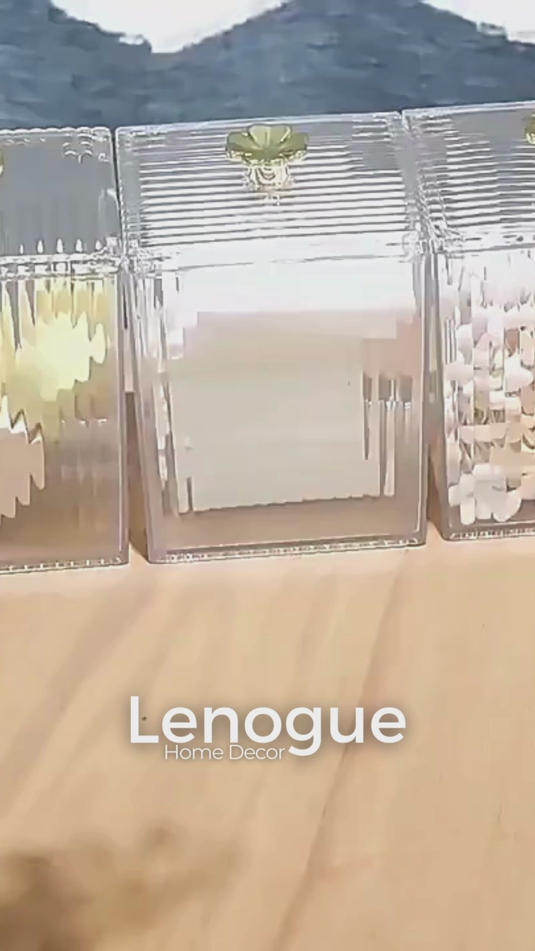 Organizador Porta Cotonete e Algodão Acrílico para Banheiro e Quarto Lenogue