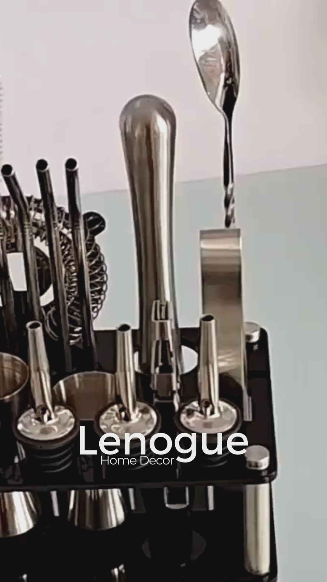 Kit Bartender com Shaker Boston e Cobbler Premium Lenogue