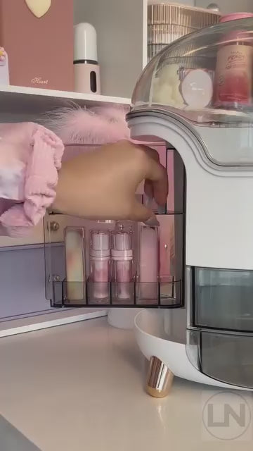 Organizador e Porta Maquiagem Acrílico Lenogue