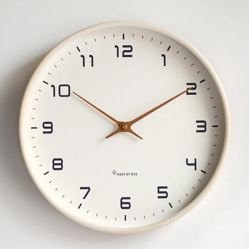 Relógio de Parede de Madeira Maciça Nórdica de Luxo Lenogue