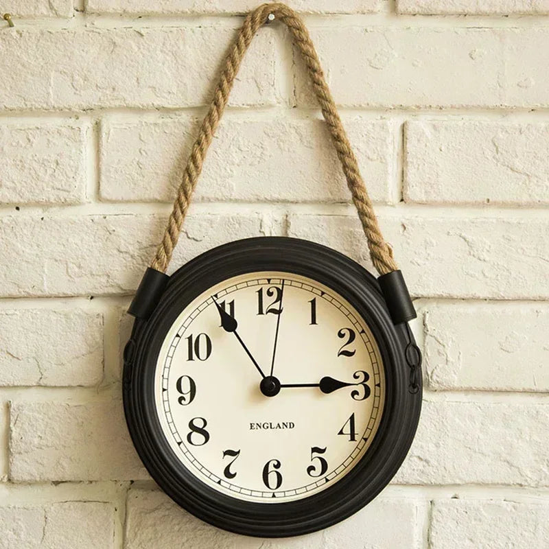 Relógio de Parede Vintage em Metal Decoração Criativa Lenogue Mod. 03