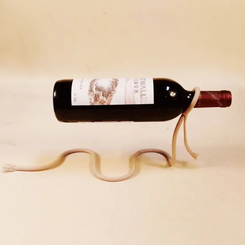 Suporte de Vinho em Forma de Cordas para Cozinha e Bar Lenogue