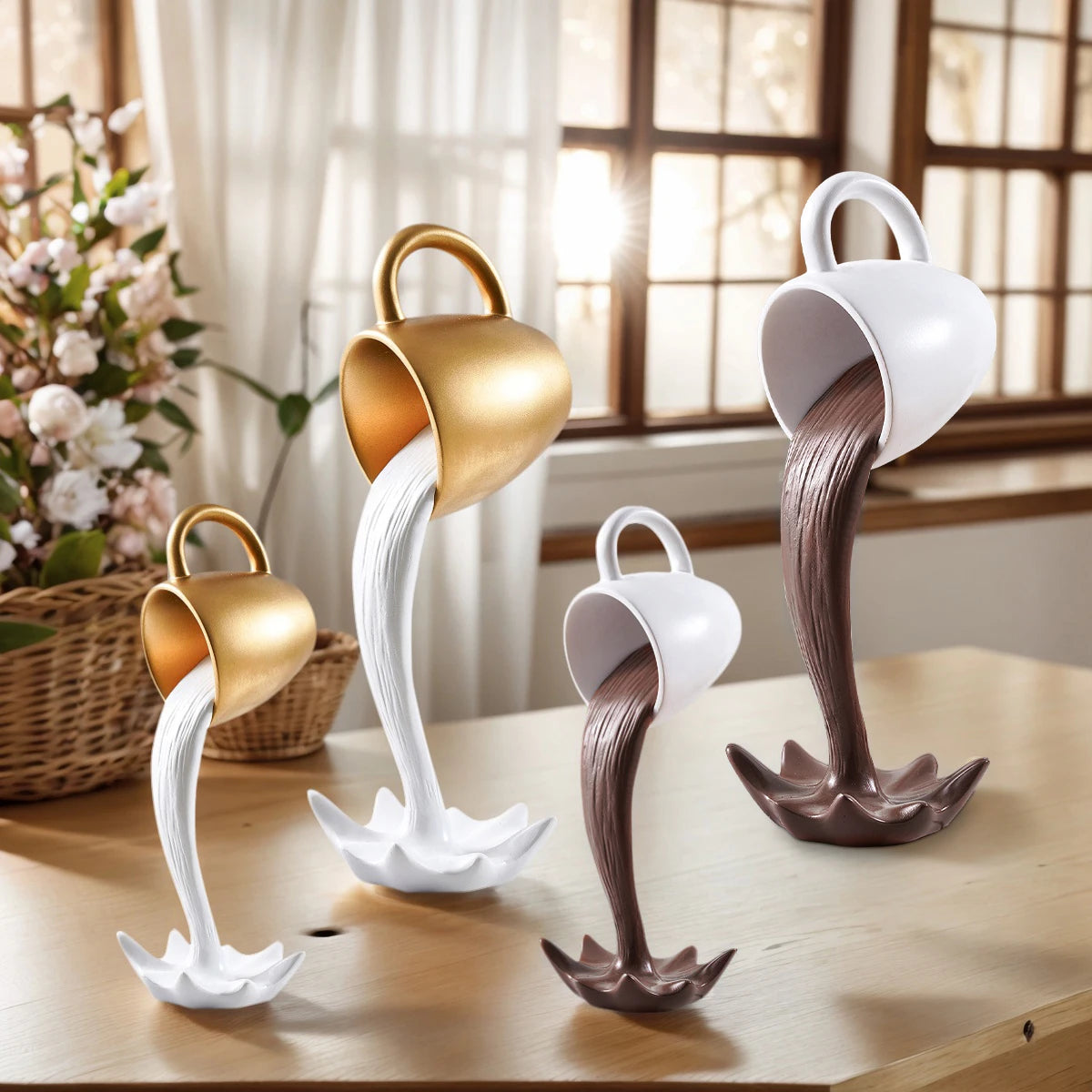 Suporte Decorativo Xícara Maison Design Tridimensional Lenogue