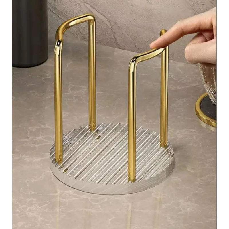 Suporte Organizador de Copos Descartáveis em Aço Inox e Acrílico Lenogue