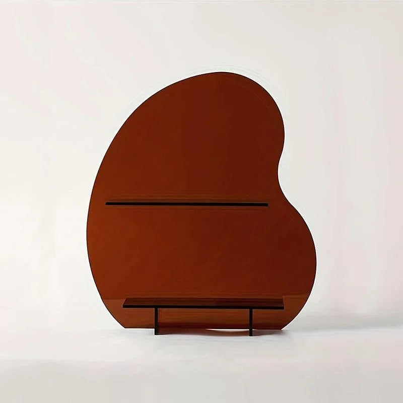 Suporte Organizador de Mesa em Acrílico com Dupla Camada Lenogue Marrom