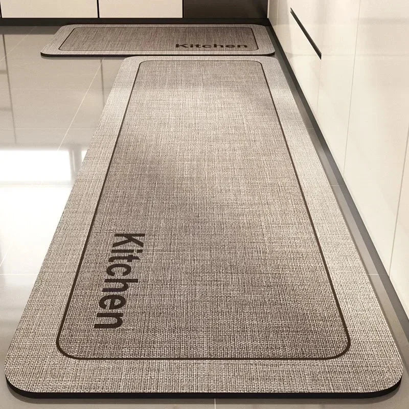 Tapete Antiderrapante Absorvente para Cozinha e Banheiro Lenogue Bege (mod. 02) / 50 x 80 Cm