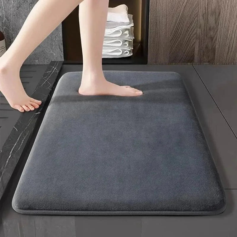 Tapete Antiderrapante Super Absorvente em Veludo Coral Lenogue