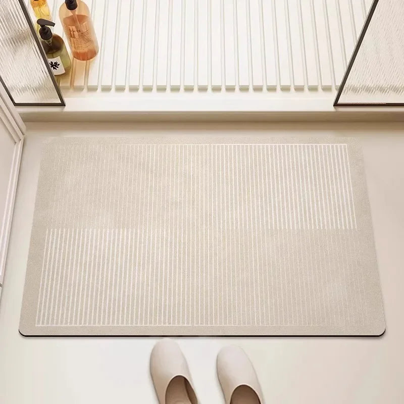Tapete de Banheiro Minimalista com Absorção Rápida e Secagem Instantânea Lenogue YM2694-G-A / 2pcs 60x90cm
