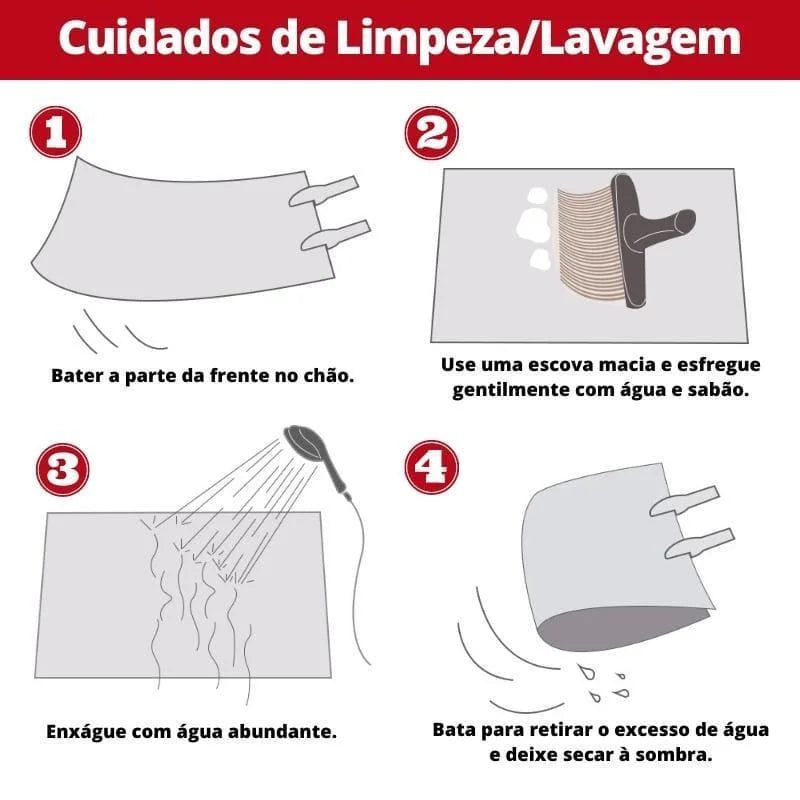 Tapete Felpudo Liso Creme Antiderrapante para Sala e Quarto Lenogue