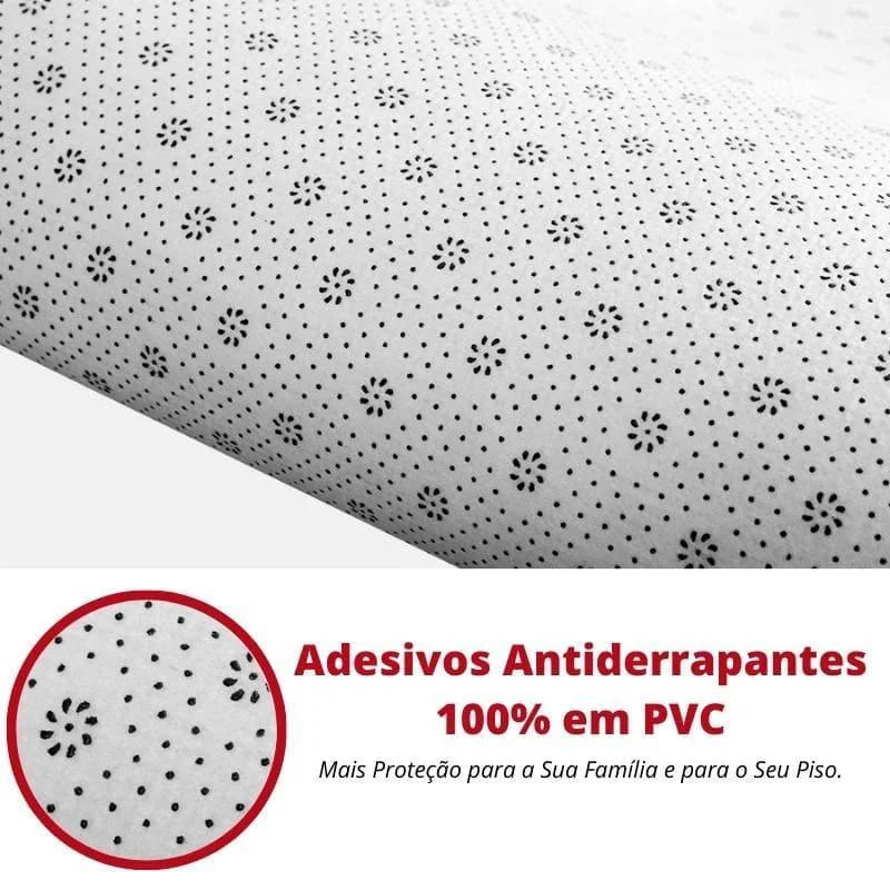Tapete Felpudo Liso Creme Antiderrapante para Sala e Quarto Lenogue