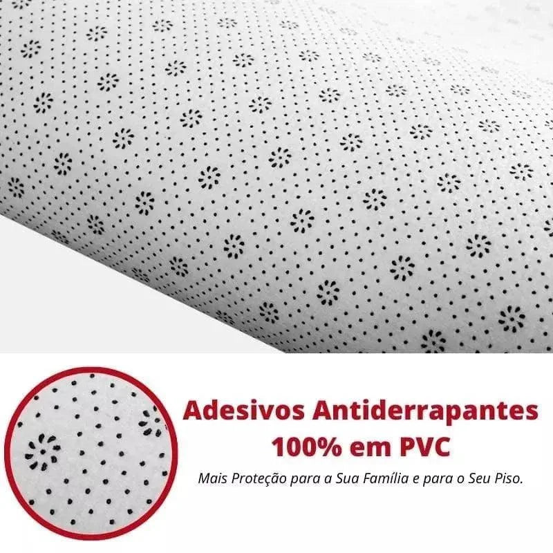 Tapete Infantil Redondo Flor Antiderrapante para Quarto Lenogue
