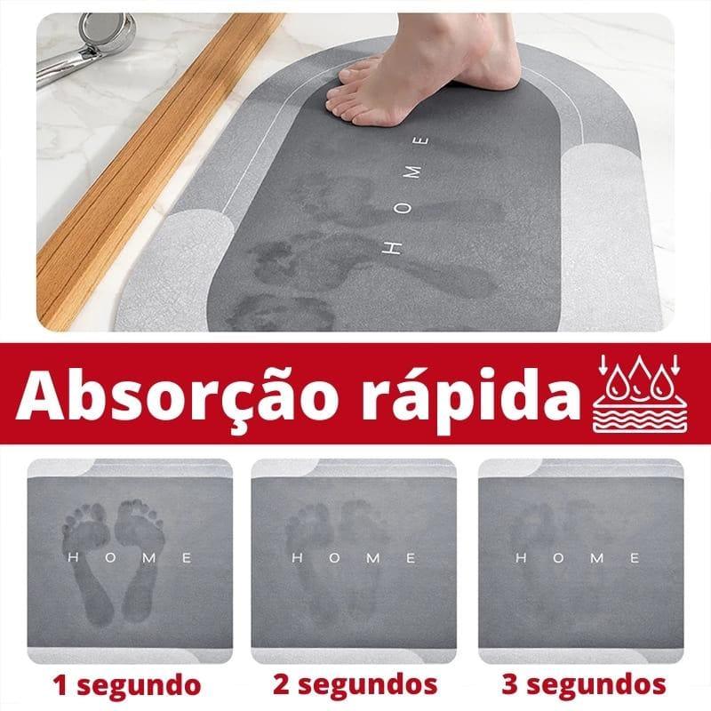 Tapete para Banheiro Antiderrapante Absorvente Premium Lenogue