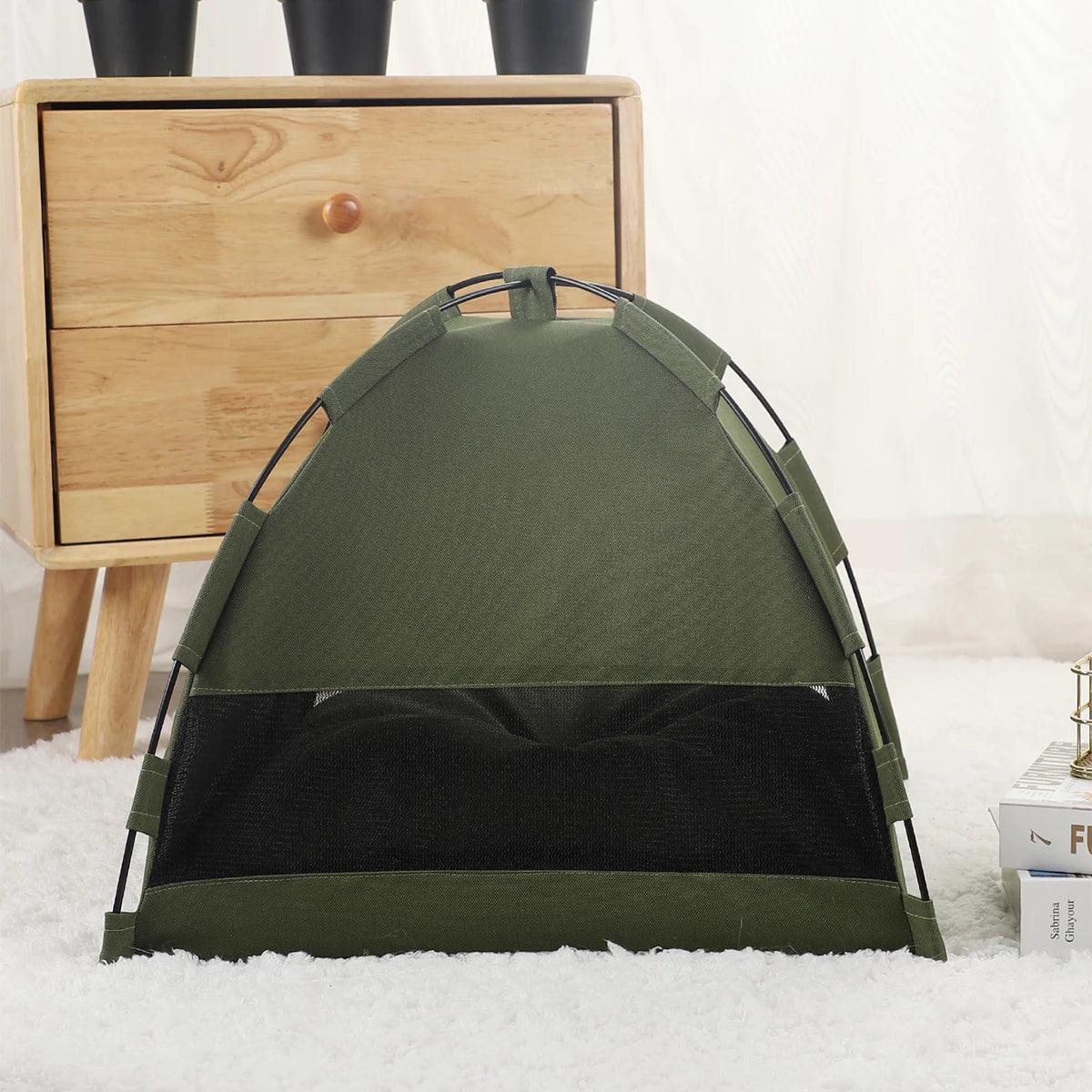 Tenda com Almofada Quente de Cama para Gatos Lenogue