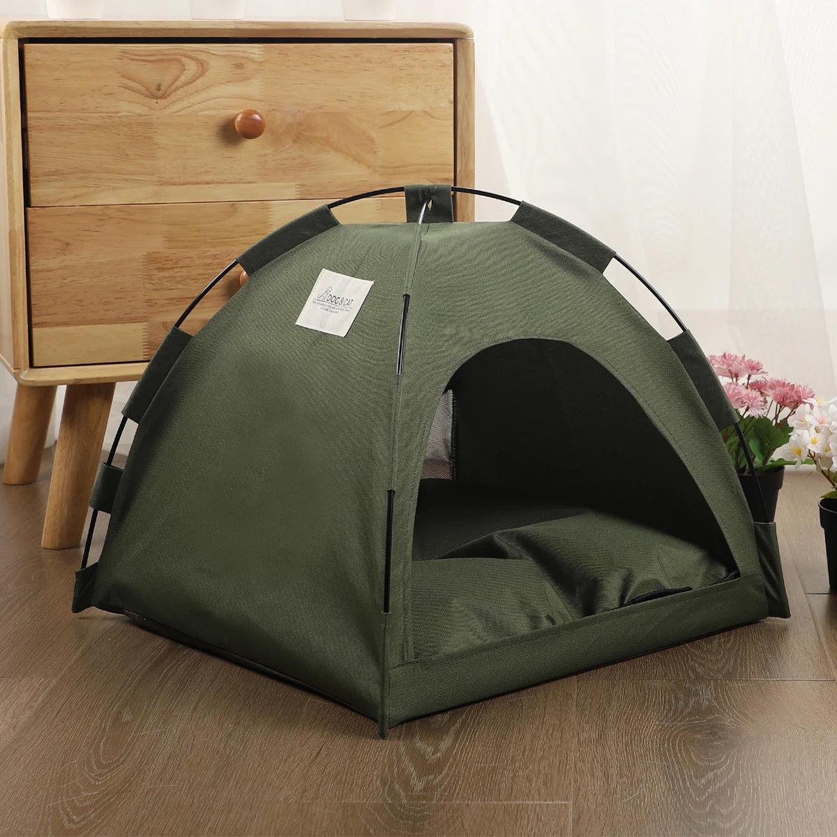 Tenda com Almofada Quente de Cama para Gatos Lenogue