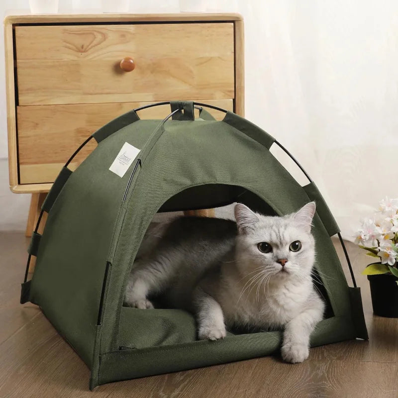 Tenda com Almofada Quente de Cama para Gatos Lenogue