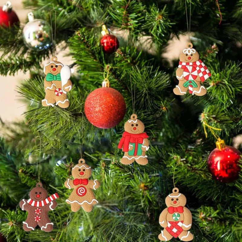 Tradicional Enfeite Árvore de Natal Biscoito 12 Unidades Lenogue