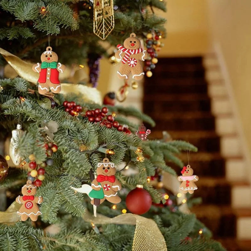 Tradicional Enfeite Árvore de Natal Biscoito 12 Unidades Lenogue