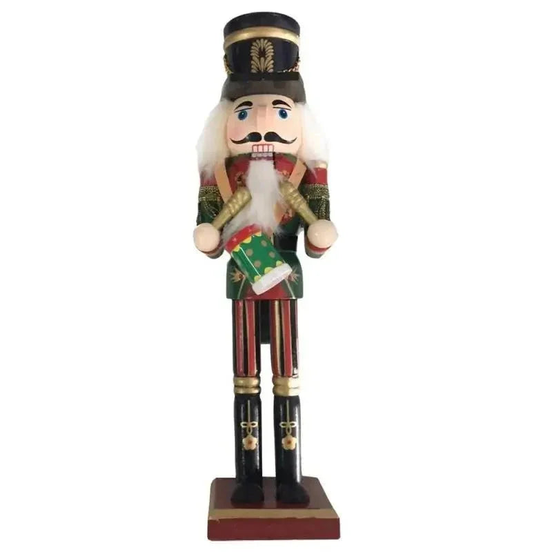 Tradicional Soldado Quebra Nozes de Natal 30cm em Madeira Lenogue