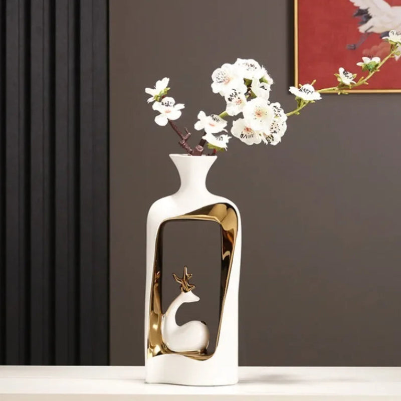 Vaso de Cerâmica Confort Design Moderno Artesanal Lenogue