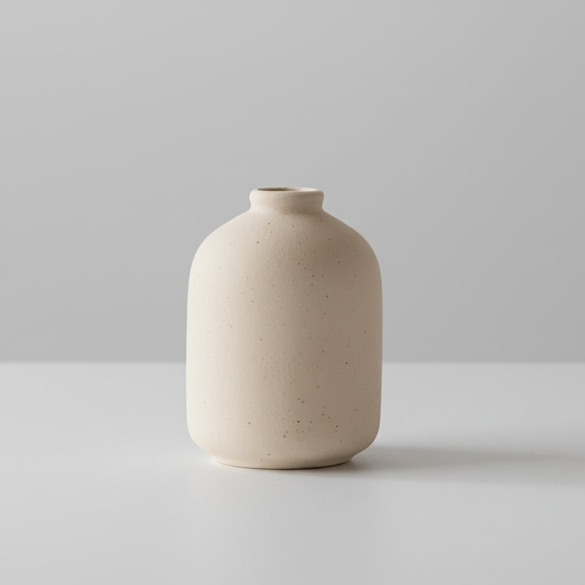 Vaso de Cerâmica Nórdico Design Minimalista para Decoração Lenogue Mod. 04