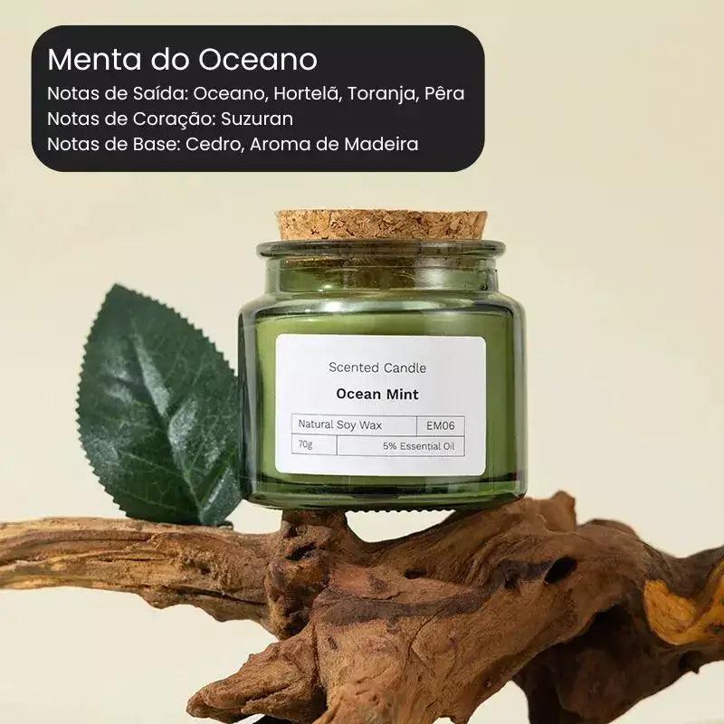 Vela com Fragrância de Aromaterapia de Cera de Soja Lenogue