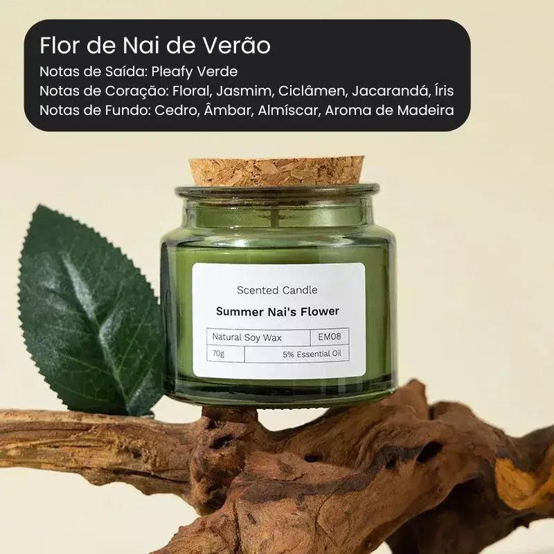 Vela com Fragrância de Aromaterapia de Cera de Soja Lenogue